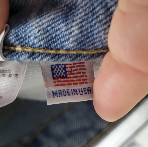 AMERICAN APPAREL | exposed button fly short denim jean shorts - Picture 6 of 7